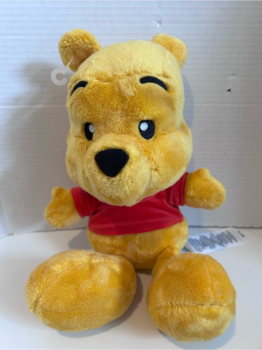 Disneyland Winnie the Pooh BIG FEET Plush Bear with Red Shirt
